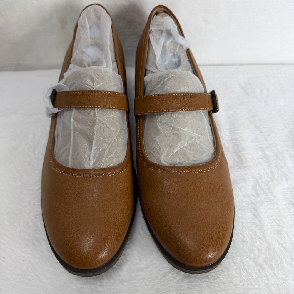 Soul Naturalizer Womens 9.5M English Tea Faux Leather Ramona Mary Jane